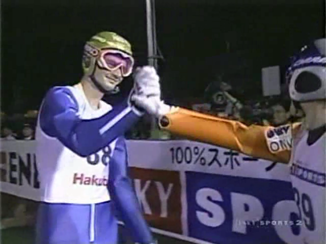 Stefan Horngacher i Andreas Goldberger (J-SKY Sports)